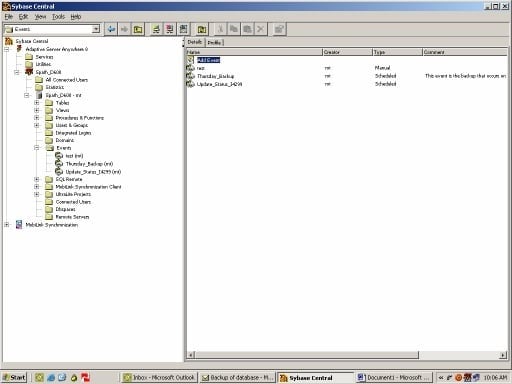 Automated Backup of MET/CAL Version 7 Database